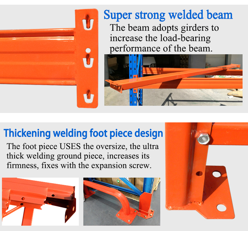 Popular Heavy duty industrial storage warehouse racks pallet racking systems Metal Steel selective shelving factory