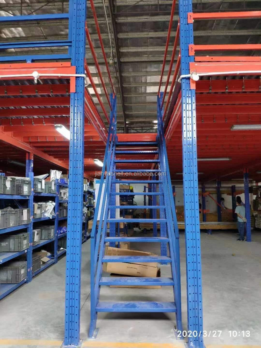 Heavy Duty Steel mezzanine rack pallet racking warehouse storage heavy duty Storage Mezzanine Platform factory