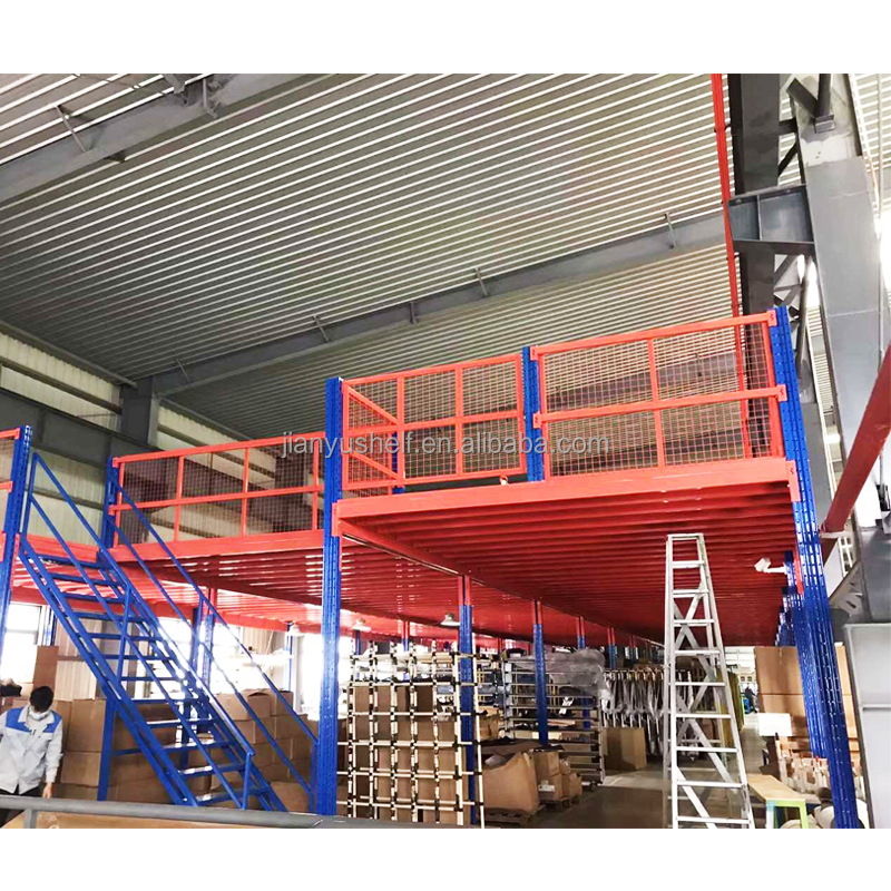 Heavy Duty Steel mezzanine rack pallet racking warehouse storage heavy duty Storage Mezzanine Platform details