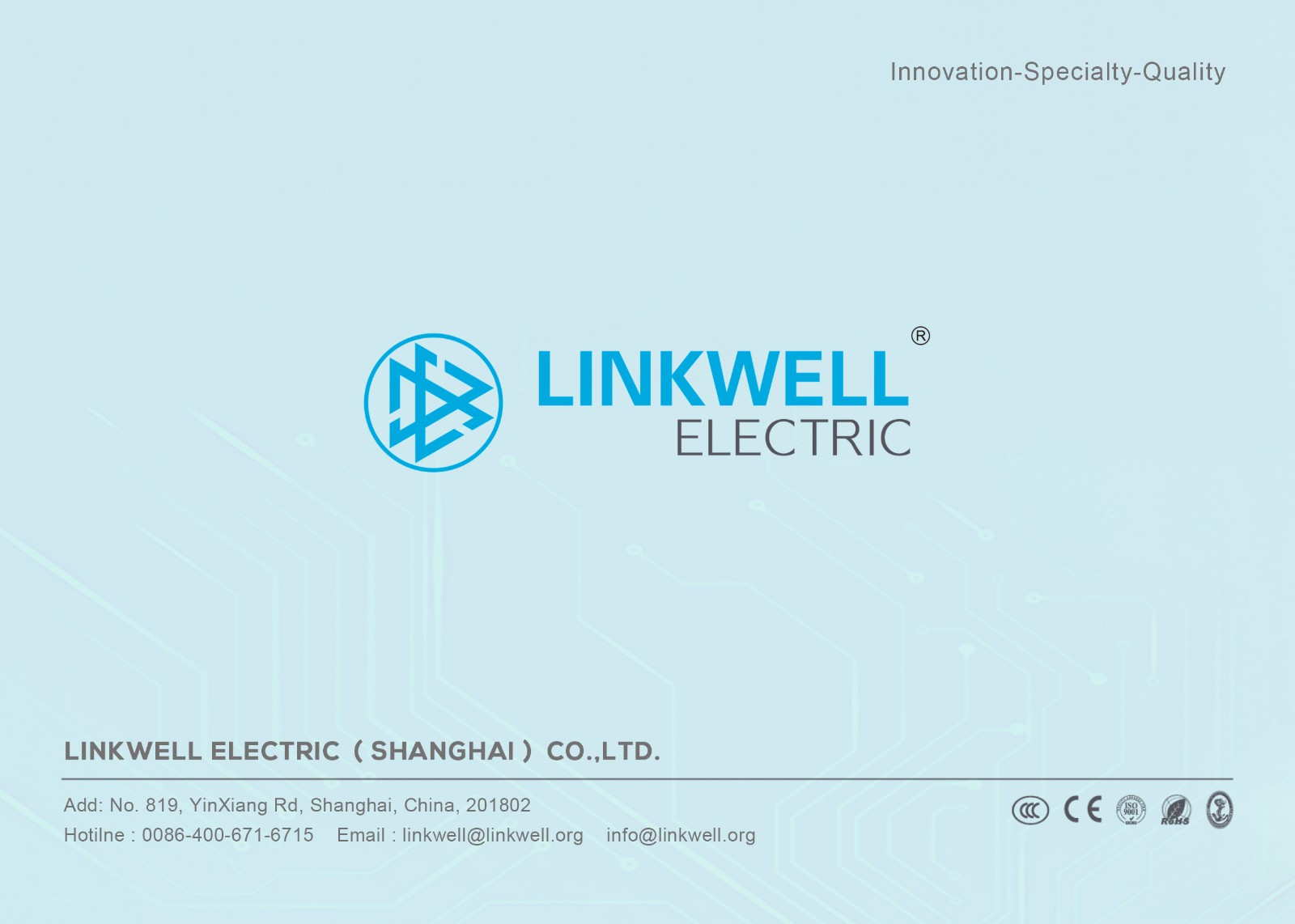 LINKWELL英文小册子2018-000 Automation products details