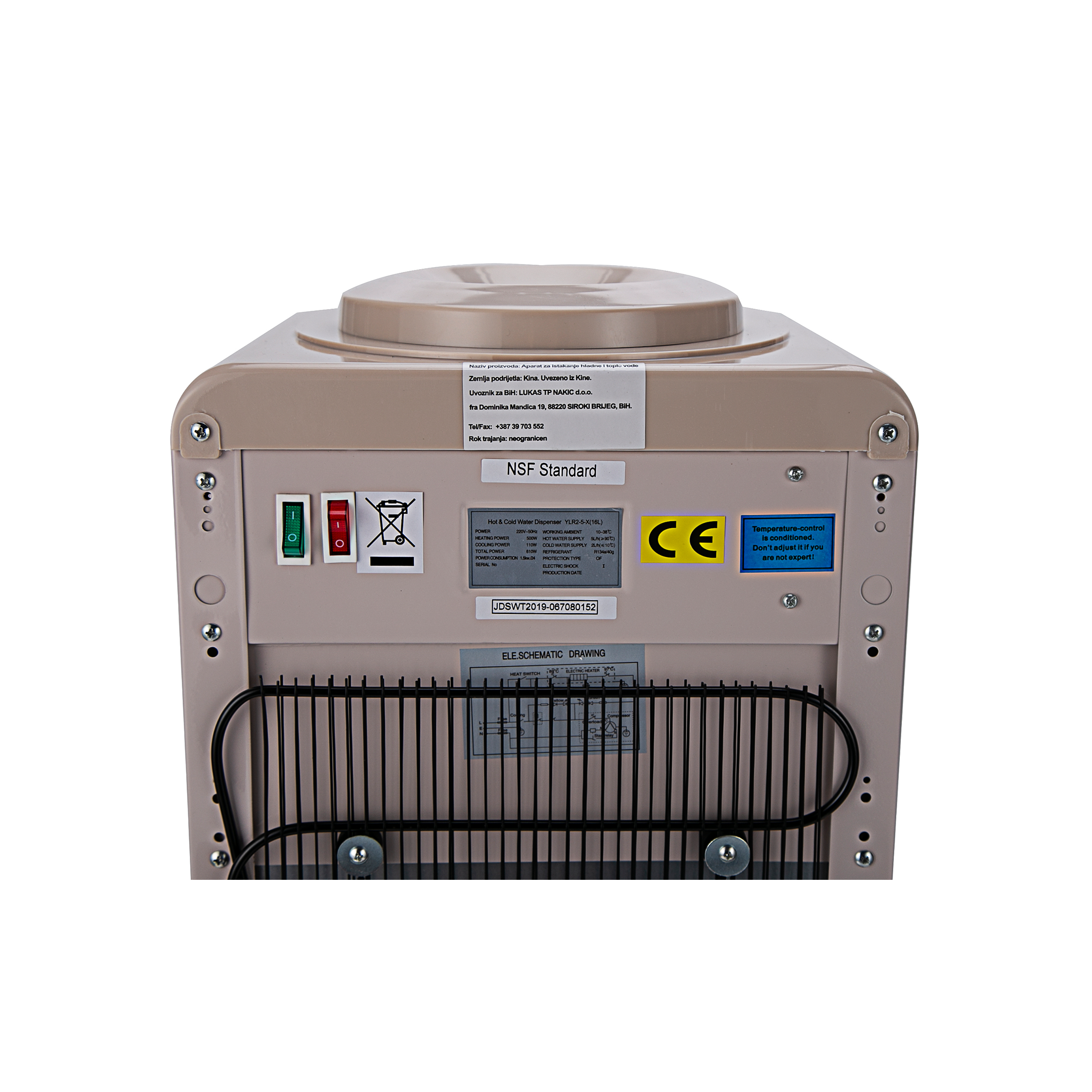 New Type Hot-selling Top Loading Vertical Intelligent Automatic Cold And Hot Water Dispenser factory