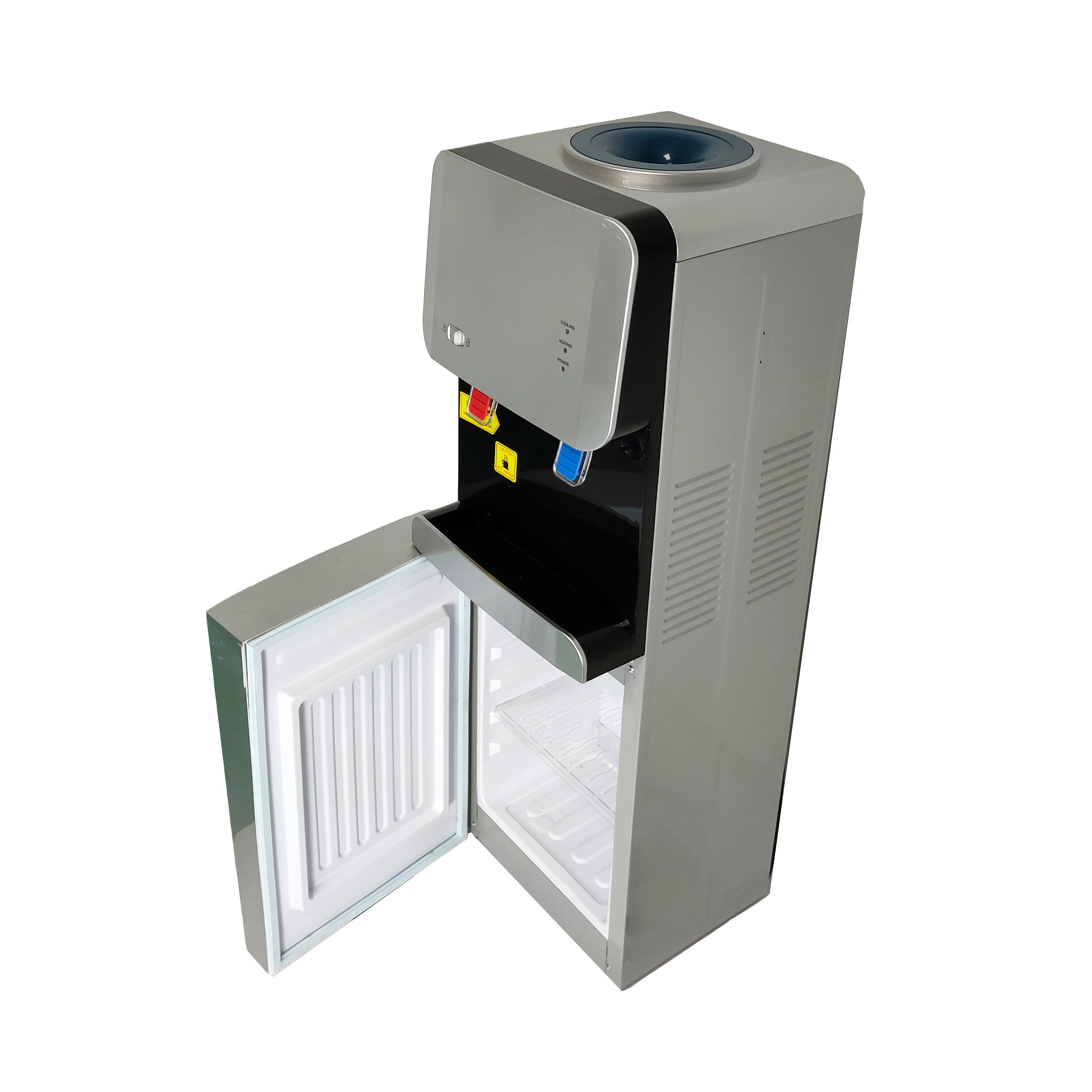 new korean hot and cold child lock vertical Water Dispenser with refrigerator manufacture