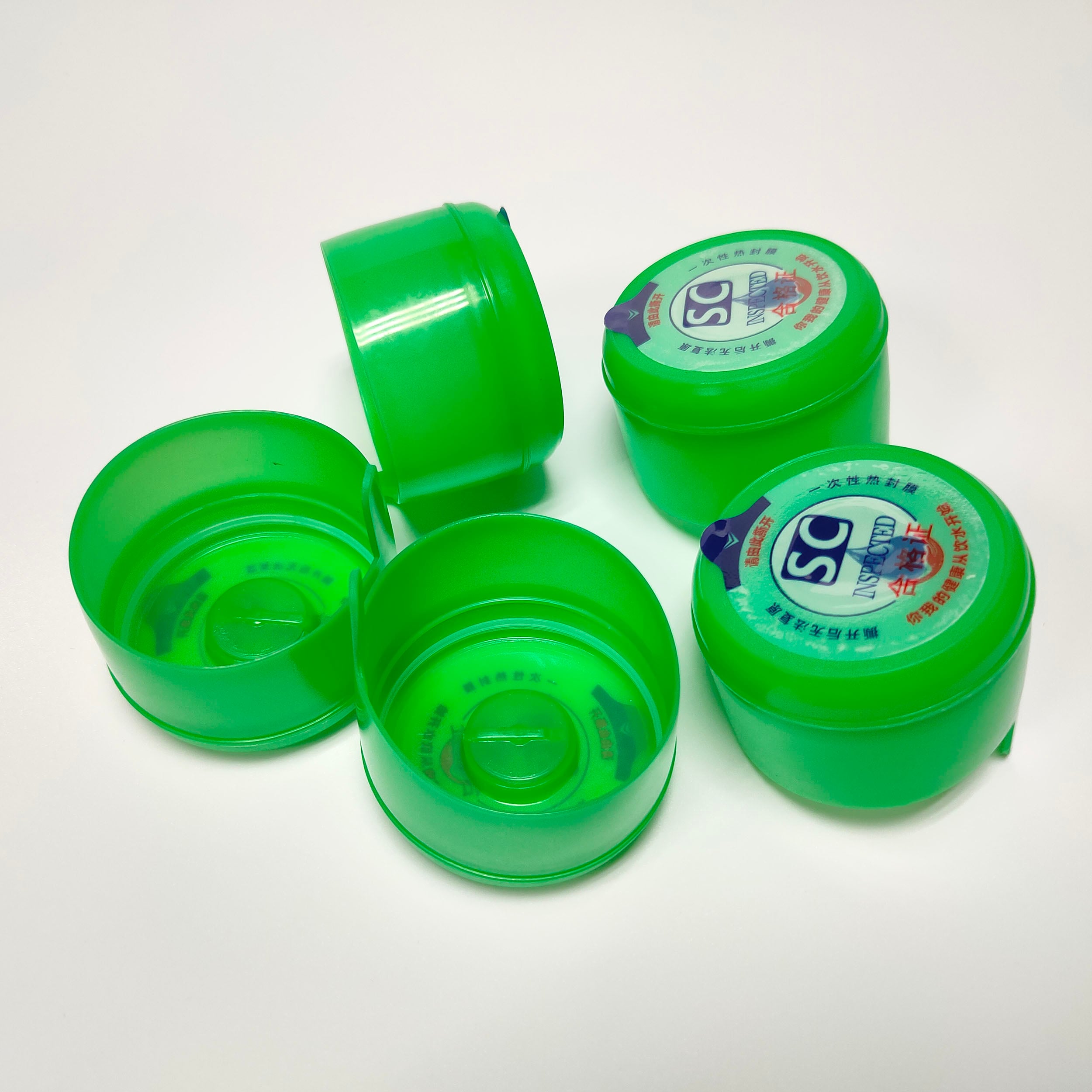 Water Jug Cap Bottle Water Dispenser Caps Silicone 3 and 5 Gallon Reusable Replacement Non Spill Bottle 55mm PE Plastic Popular details