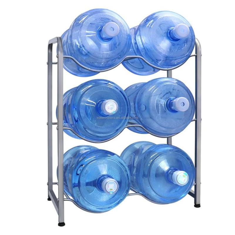 Water Cooler Jug Rack 5 Gallon Water Bottle Storage Rack Detachable Heavy Duty Water Bottle Cabby Rack for Home Office