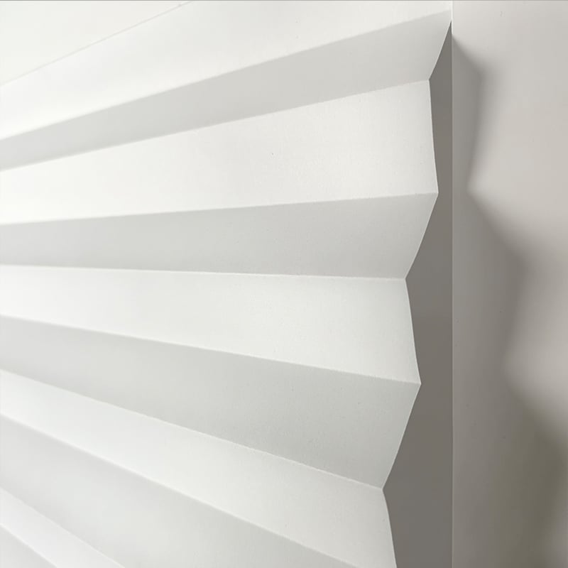 Original Modern White Pleated Paper Shade No Tools Required Light Filtering Built-in Installation Plain Technique supplier