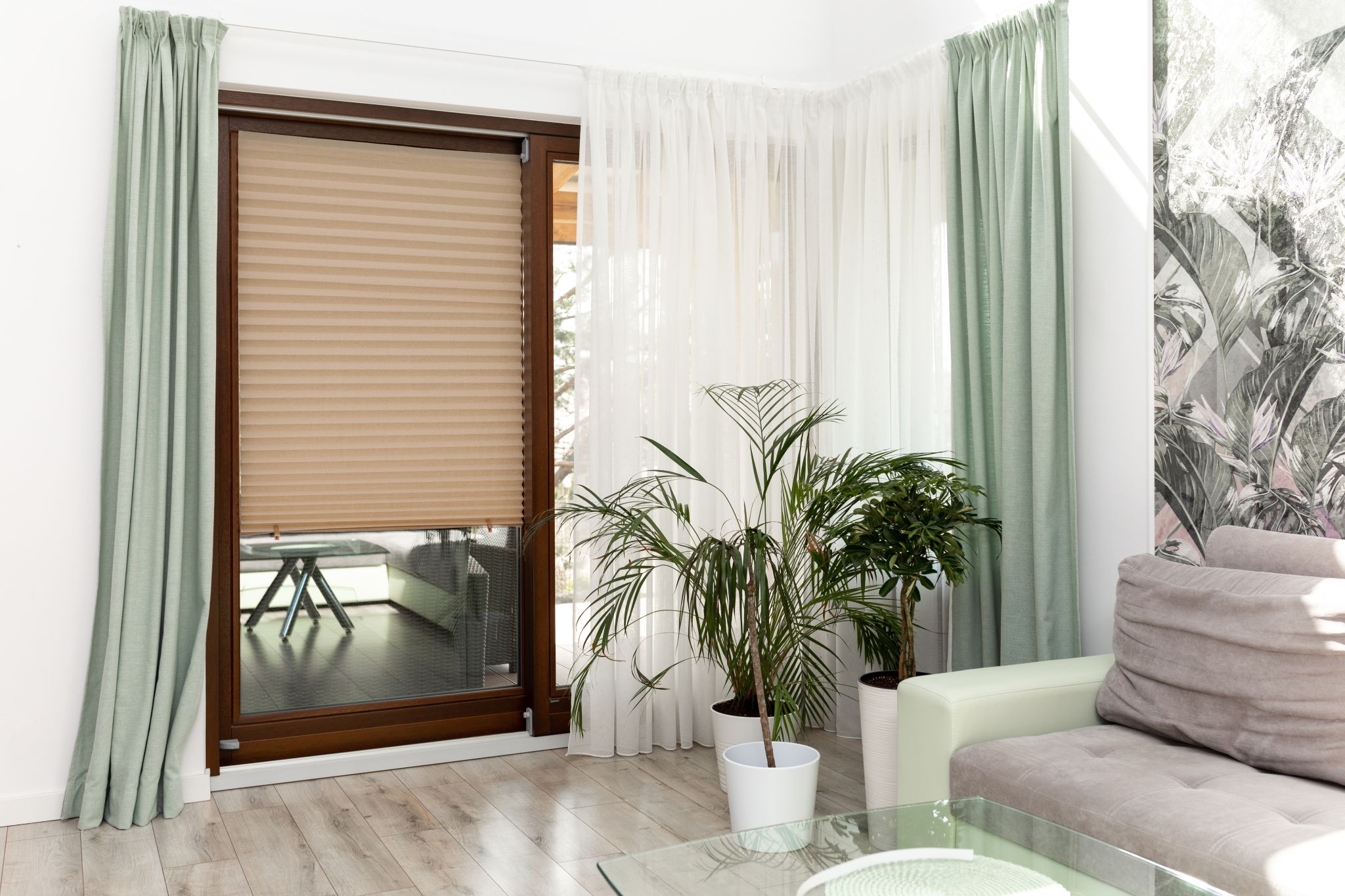 High Quality Temporary Pleated Window Shades White Blackout Features Woven Polyester Paper Slat Simple for Home Use Built-In details