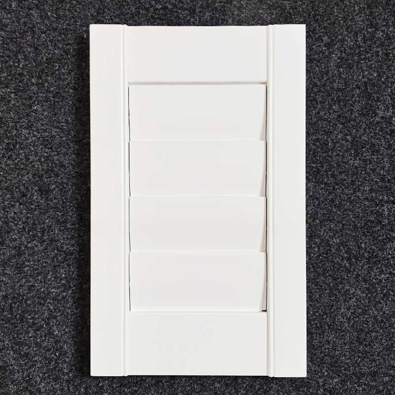Durable Wooden Shutter Wrapped in Plastic Built-in Installation Eliminates Bending Troubles Caused by PVC in Hot Regions details