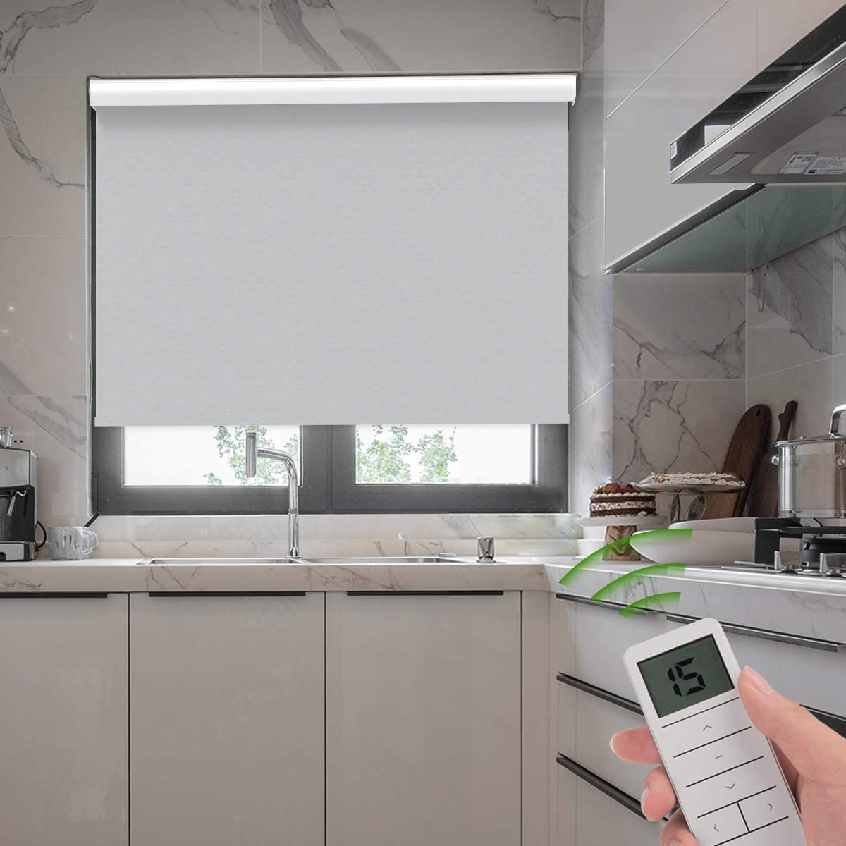 High Quality Modern Design Chain Roller Shade for Home/Office Windows Smooth Lifting Durable Rope Built-in Technique manufacture