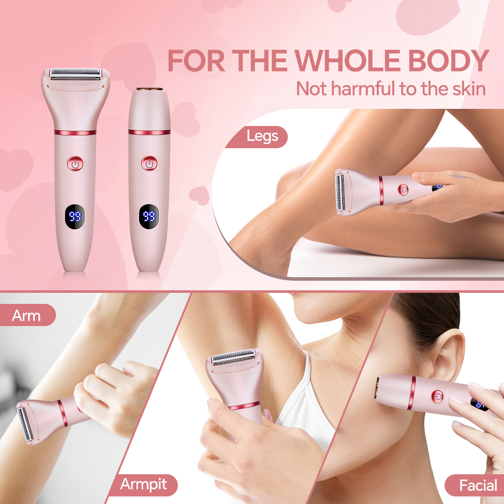 product usb charging lady shaver grooming kit two in one eyebrow trimming nose hair removal new cross border exclusive for household use-14