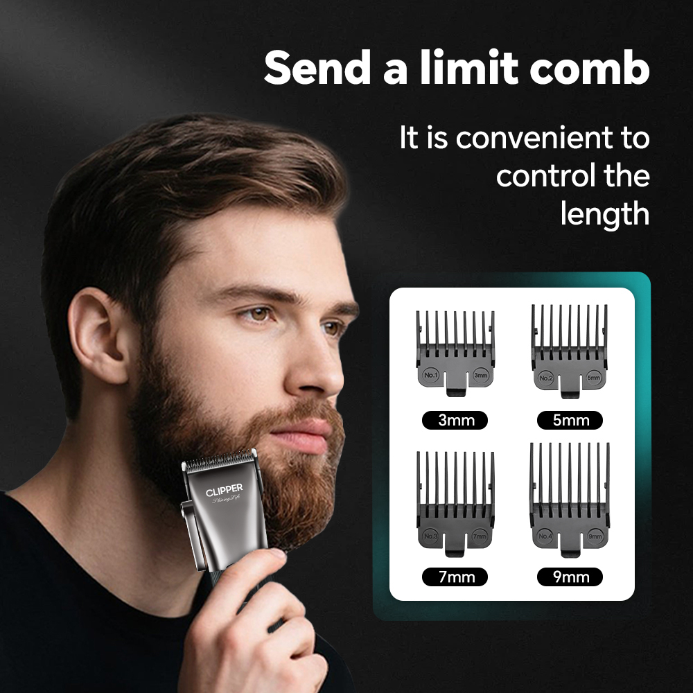product usb rechargeable personal care shaver set electric haircut for clipper stainless steel blade english operating for home use-10