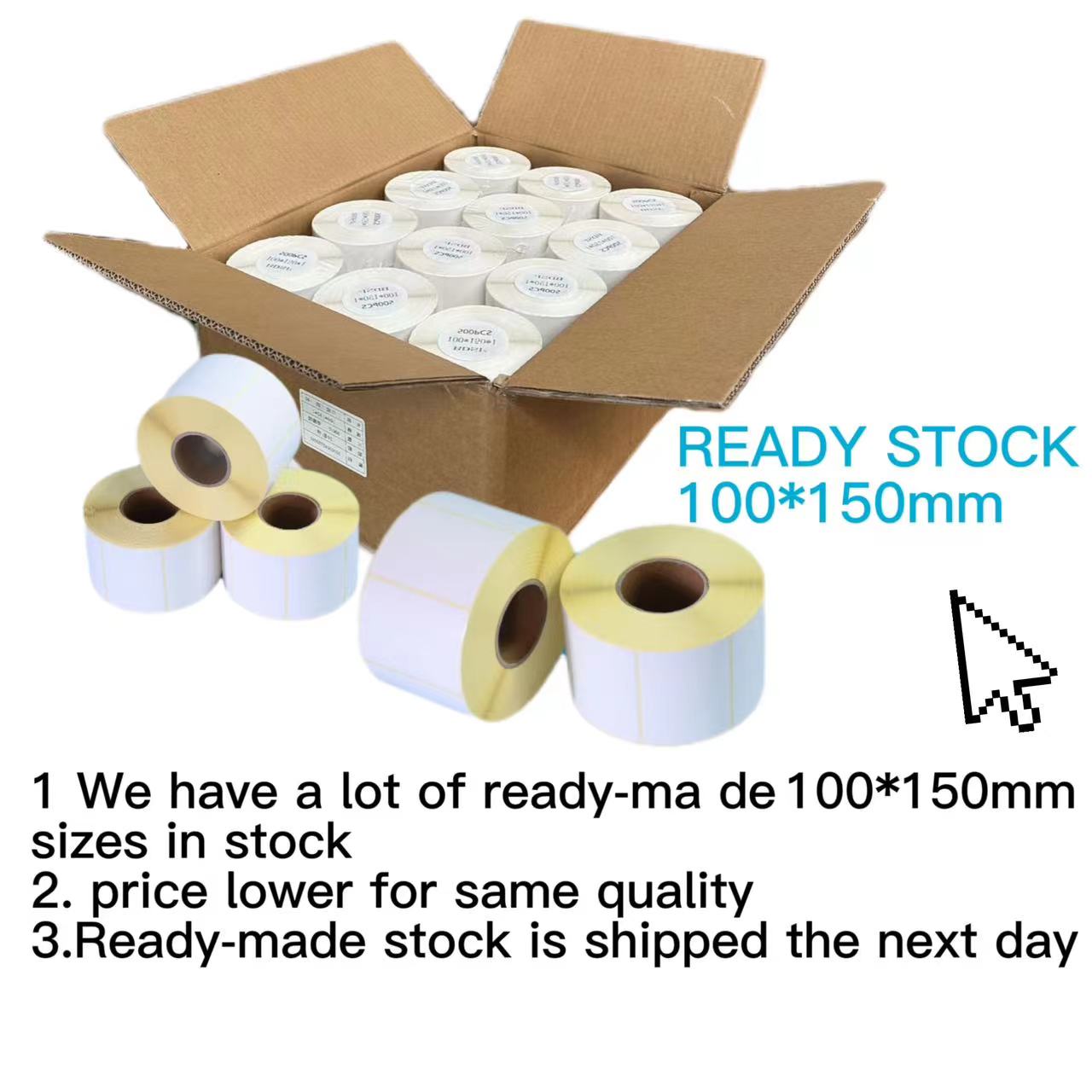 100*150 80*100thermal Paper Roll Waterproof Printed for Labels 80*70 factory