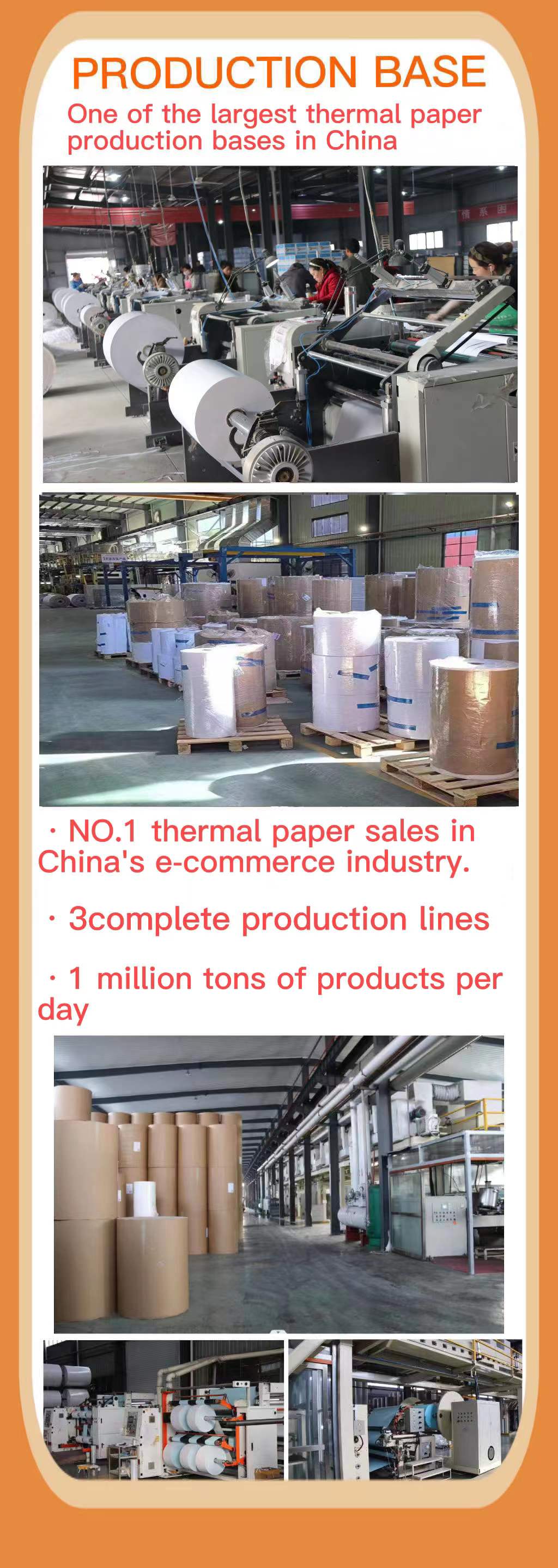 Popular 2023 Thermal Paper 80mm 57mm Supports Custom Patterns Made in China details