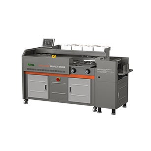 HJ H10L - 330mm/12.99 inç Yeni Besleme Otomatik Kapak Konumu Teknolojisi ile Katlama A4 Kitap Bağlama Makinesi Yüksek Hızlı Sessiz Değişken Frekans Program Denetimli Çift Fan Emme Motoru Üç Yapıştırıcı Tekerlek H10L Yapıştırıcı Verimli B için