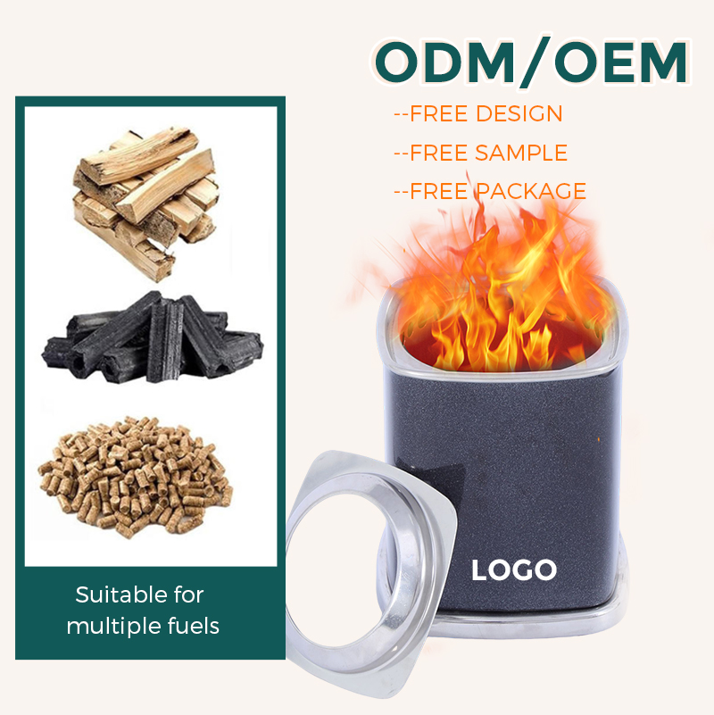 Robust Stainless Steel Tabletop Smokeless Fire Pit for Safe and Enjoyable Camping Trips factory