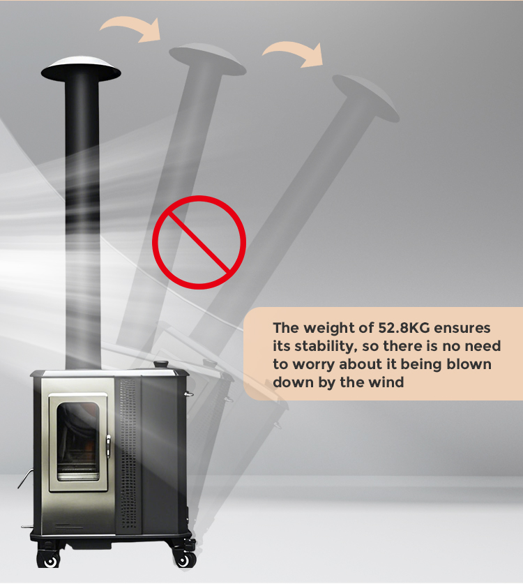 Outdoor Camping Portable Stainless Steel Outdoor Granular Heater Wood Burning Heater details