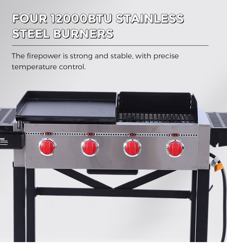 Wholesale High-Power Commercial Barbecue Grill with Plates and Baking Pans Suitable for Outdoor Cooking factory
