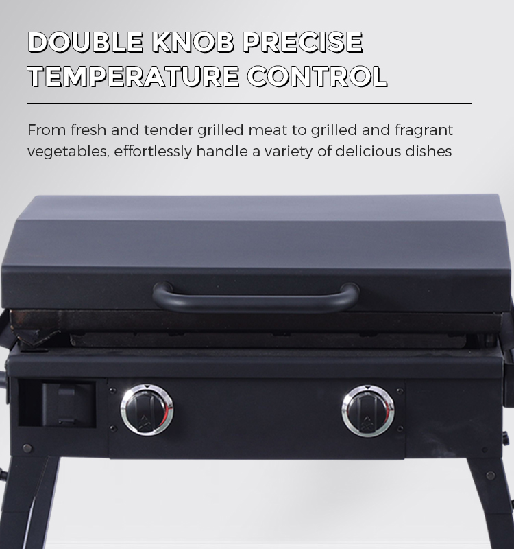 Factory Custom Commercial Stainless Steel Barbecue Cook Teppanyaki with Side Shelf factory