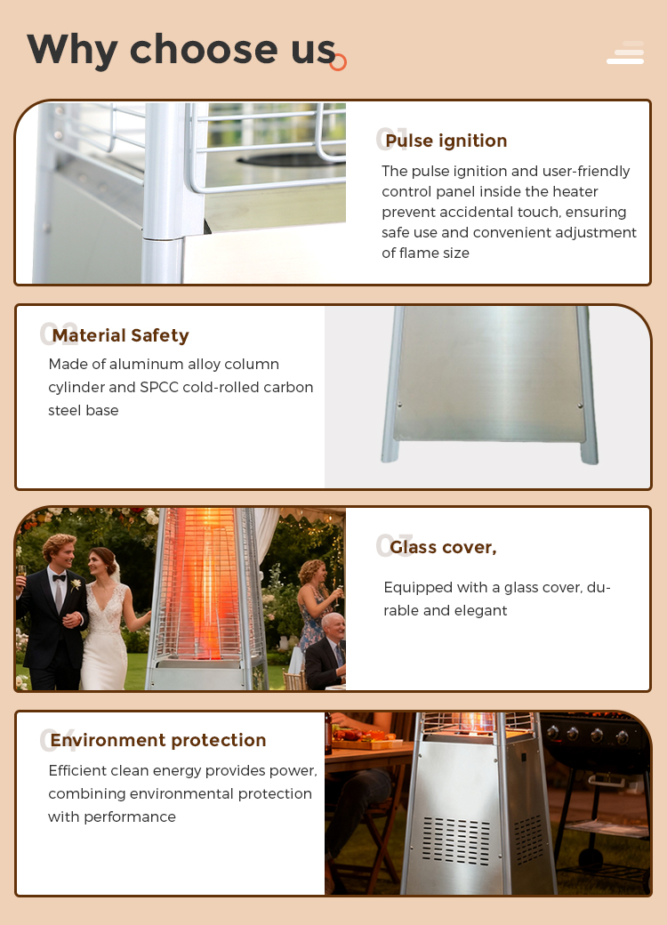 Hot Sale Patio Heater Professional Low Price Gas Heater Patio Restaurant Gas Heater details