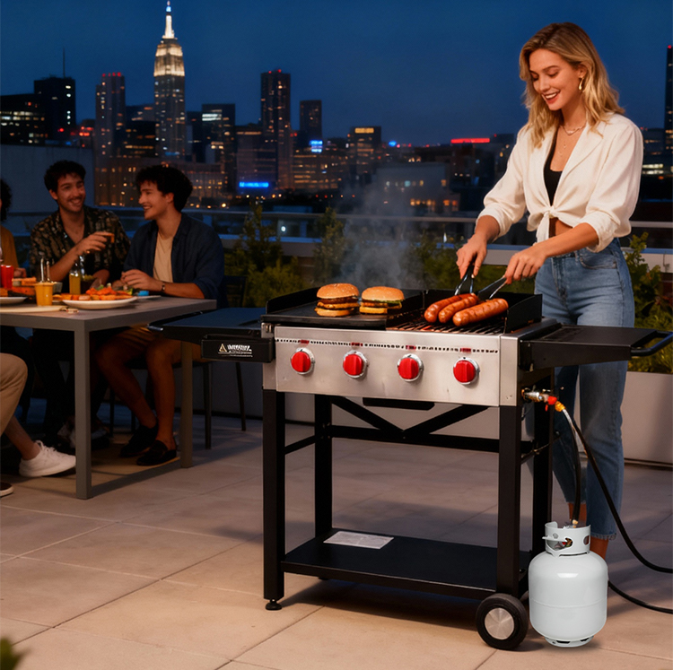 Wholesale High-Power Commercial Barbecue Grill with Plates and Baking Pans Suitable for Outdoor Cooking manufacture