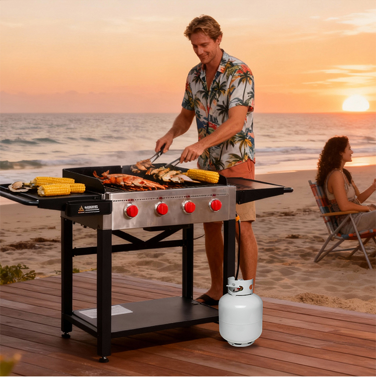 Wholesale High-Power Commercial Barbecue Grill with Plates and Baking Pans Suitable for Outdoor Cooking supplier