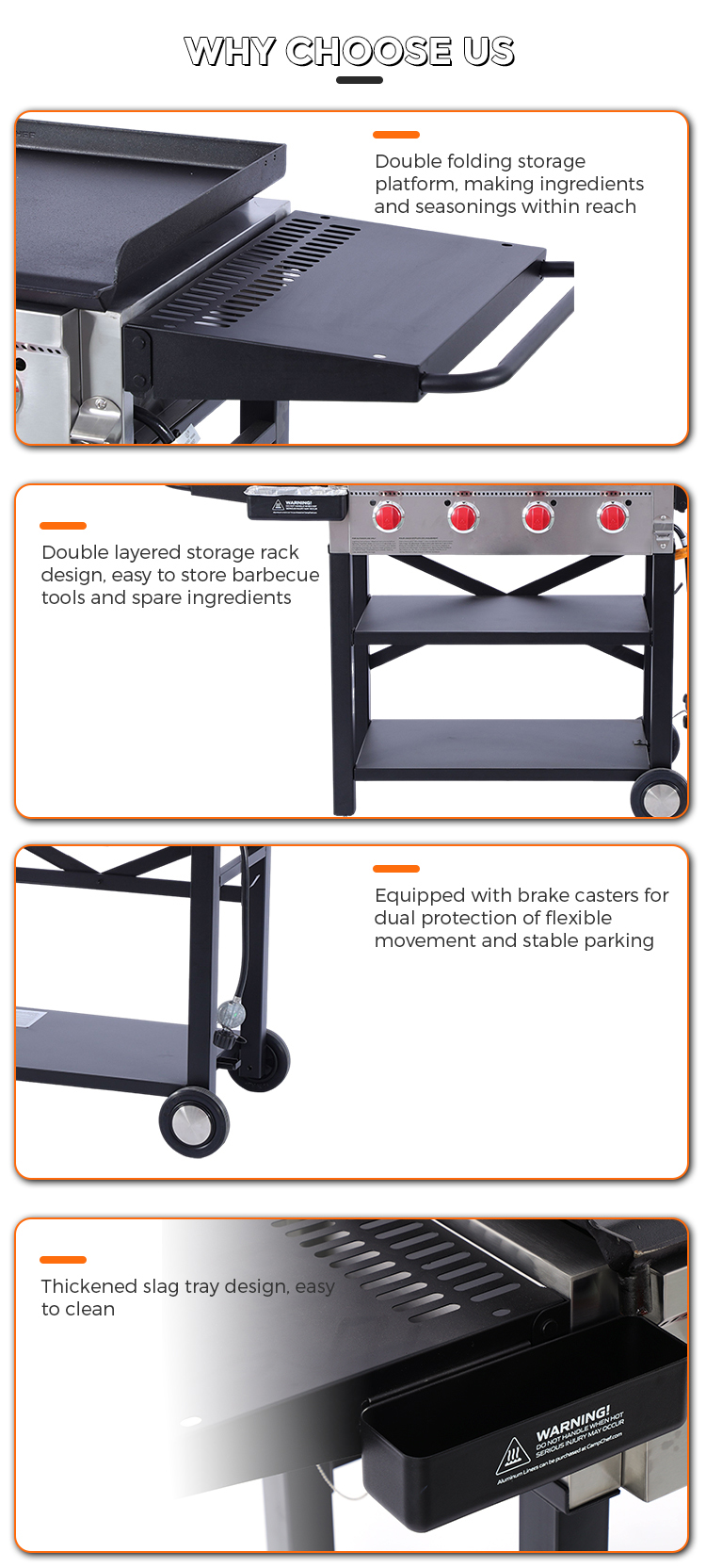 Wholesale High-Power Commercial Barbecue Grill with Plates and Baking Pans Suitable for Outdoor Cooking factory