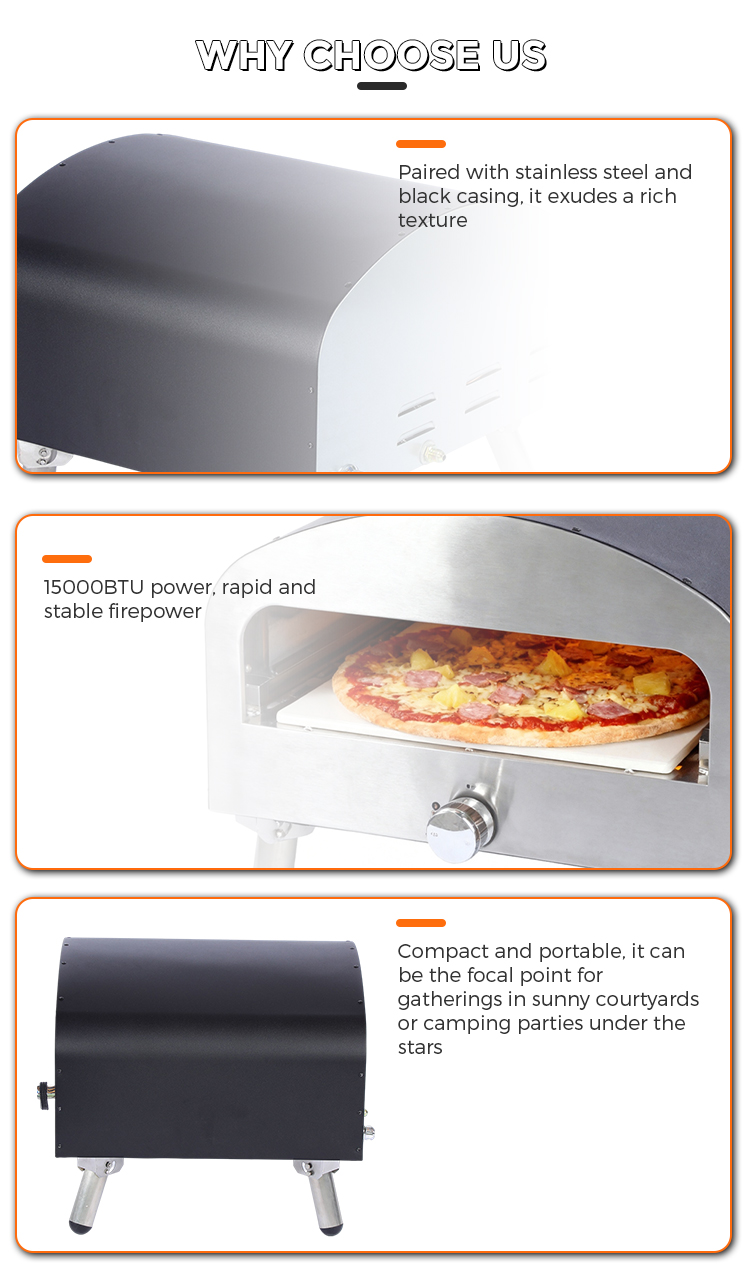 Pizza Oven Garden Kitchen Stainless Steel Portable Small Pizza Oven details