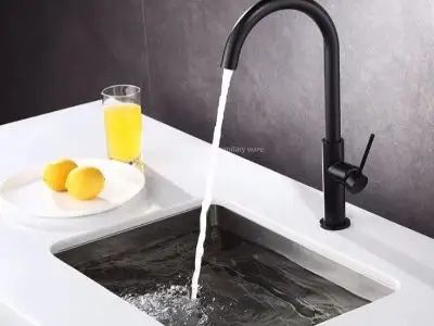 The Modern Look of Matte Black Kitchen Sink Faucets