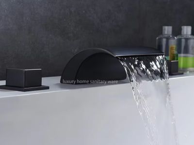 The Visual Spectacle of a Waterfall Bathtub Faucet in Spas