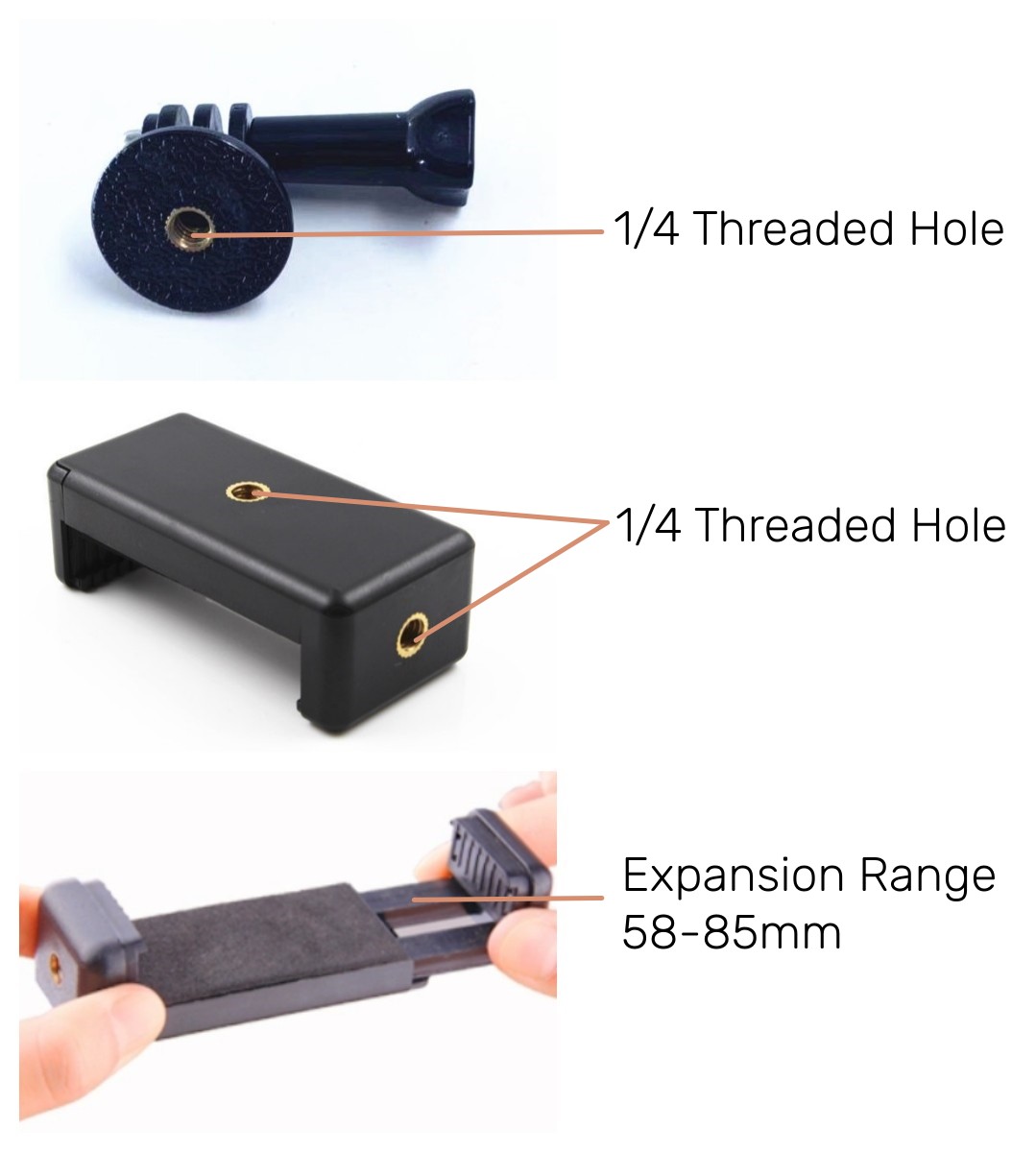 55lbs 360 Rotation Magnetic Phone and for GoPro Camera Mount 1/4 Thread for Mobile Photography and Video Capture factory