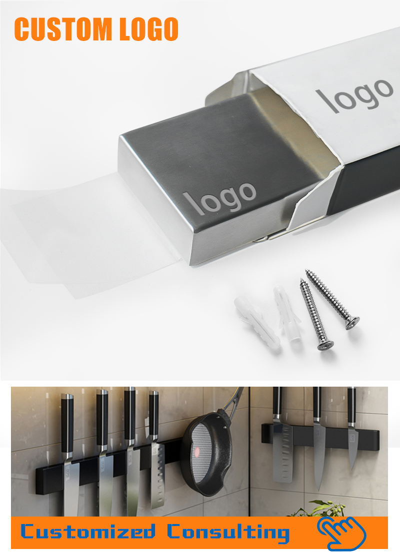 Wholesale Polished Tool Holder Stainless Steel Magnetic Knife Bar for Wall supplier