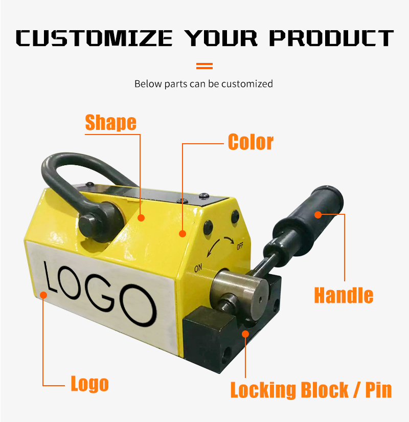 Heavy Duty Pml 1000Kg CE Certificated Magnetic Lifter Lifting Magnet supplier