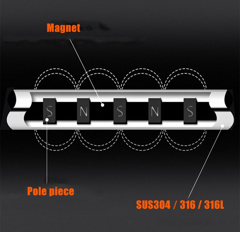 Stainless steel permanent rare earth neodymium magnetic filter magnetic grates for water cleaner details