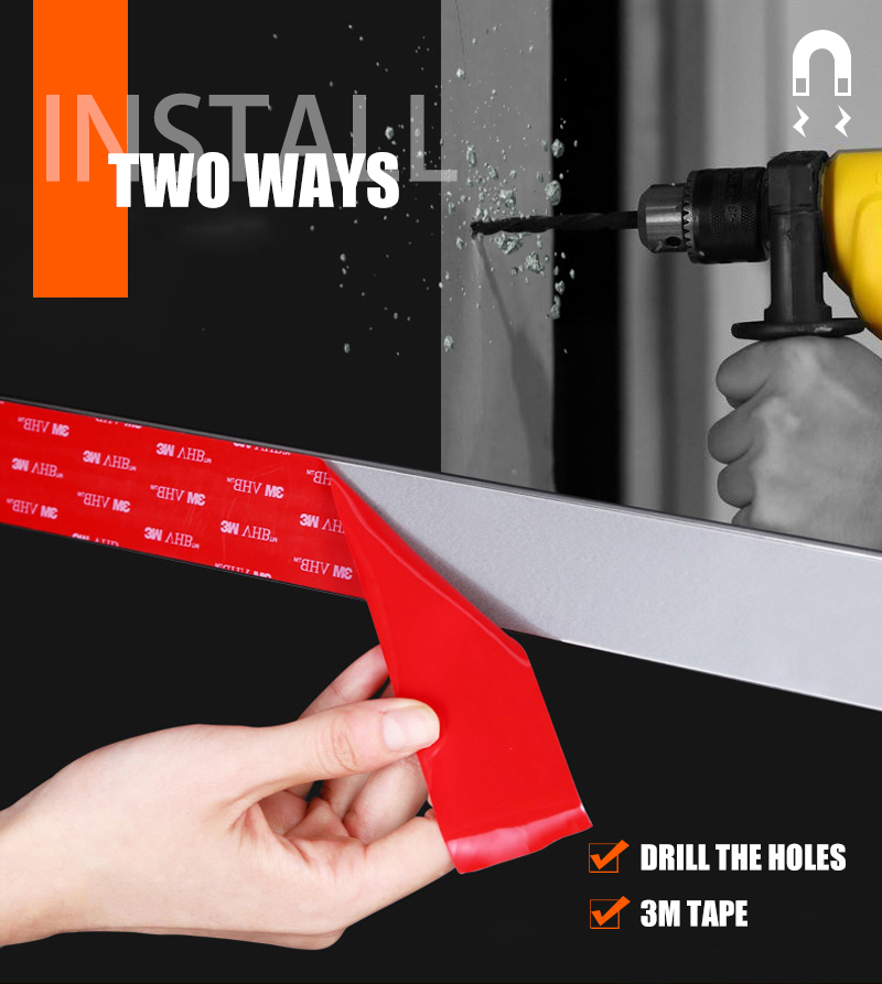 Wholesale Polished Tool Holder Stainless Steel Magnetic Knife Bar for Wall supplier