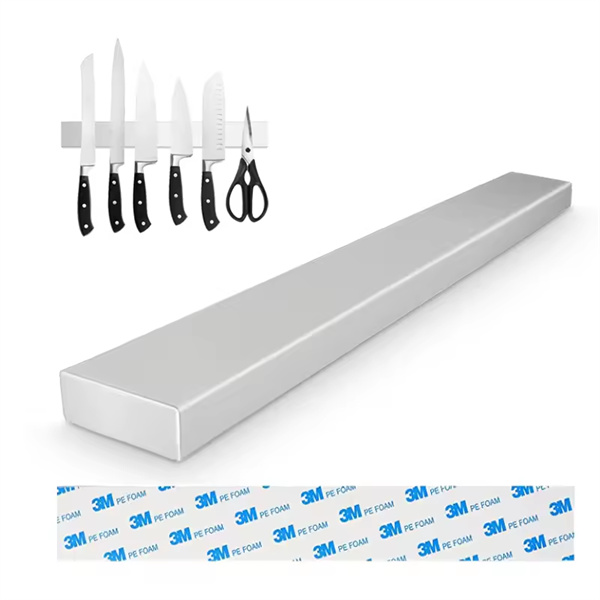 Organize your kitchen space with a magnetic knife moun