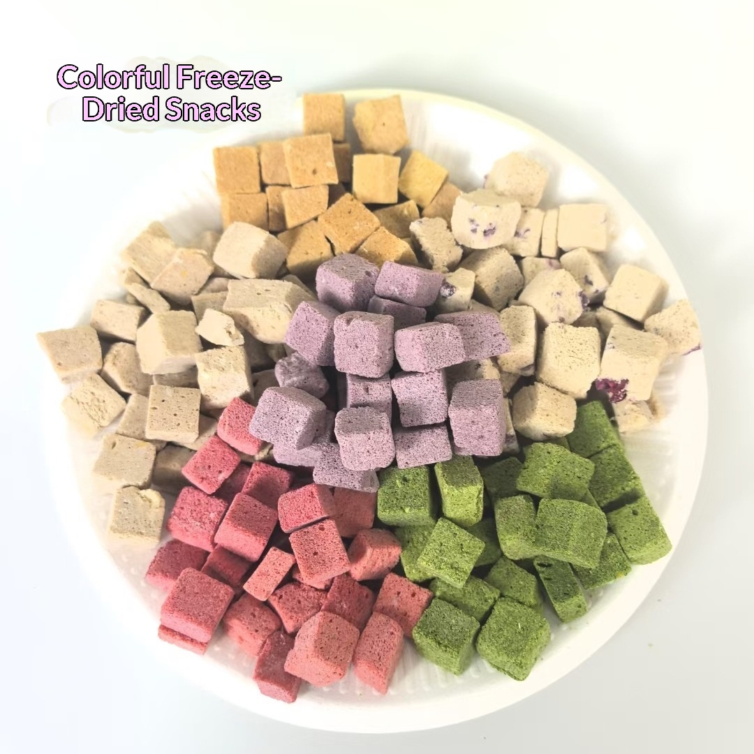 Wholesale Rainbow Freeze-Dried Chicken Cat & Dog Pet Snacks 500g Bag From Qingdao Increase Nutrition supplier