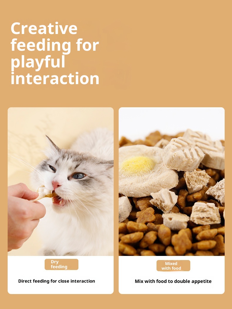 Pet Freeze Dried Cat Snacks Wholesale Separate Packaging Bone Meat Cats Dogs General Fattening Chicken Food supplier
