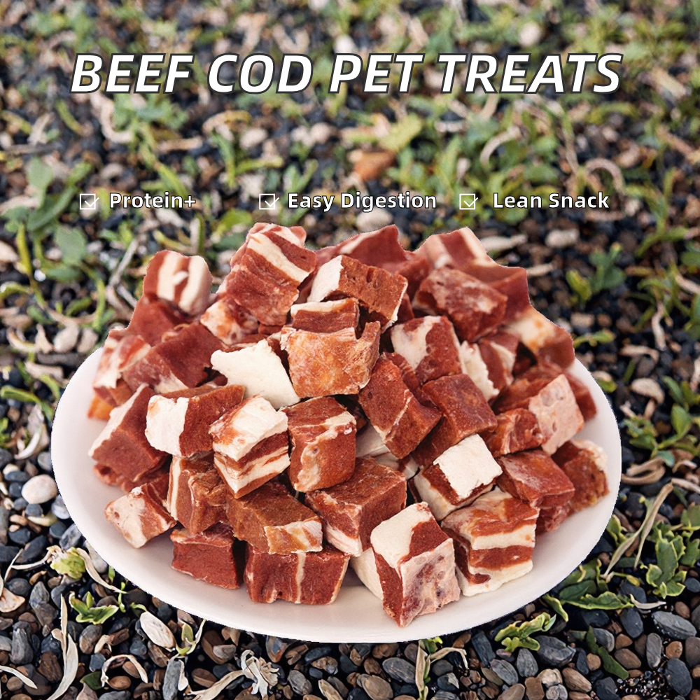 LUSCIOUS High Protein Low Fat Salmon Cod Rawhide Dog Treats Digestive Health Factory Wholesale Rich in Dietary Fiber factory