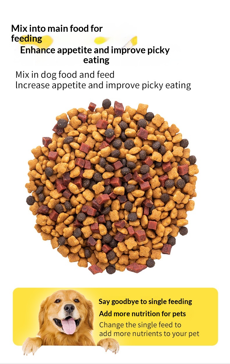 Factory Direct Pet Dog Snacks Beef Pellet Meat Cube Chicken Beef Wafer Cheese Small Packaging details