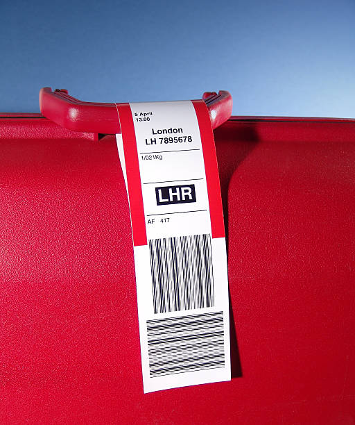 Airline Boarding Luggage Label Sticker Tags Thermal Synthetic Paper Direct Thermal BOPP Film Baggage Label for Luggage Tags details