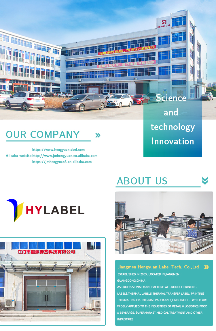 Inkjet Printing BOPP Film White BOPP Labels PP Sticker Synthetic Paper Freezer Label Sticker supplier