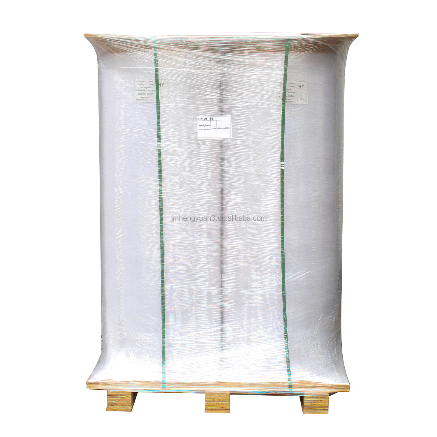 1530mm 70g Eco 75g Top Direct Thermal Sticker Self Adhesive Paper Jumbo Label Stock  Material Thermal Label Paper Jumbo Roll manufacture