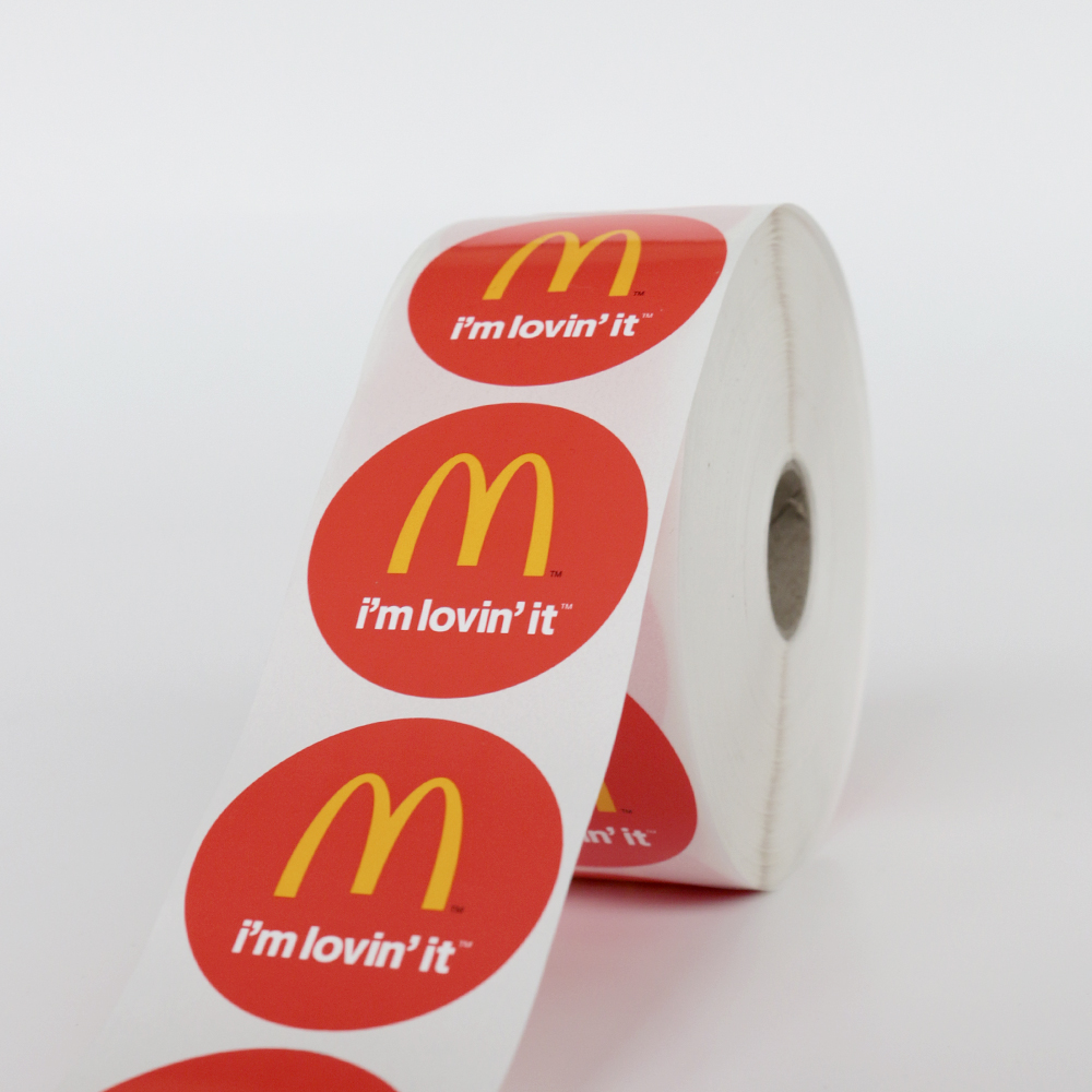 Custom Size Blank Continuous High Gloss Matt Synthetic Adhesive Paper Inkjet Label Roll 102mm 216mm Inkjet Sticker supplier