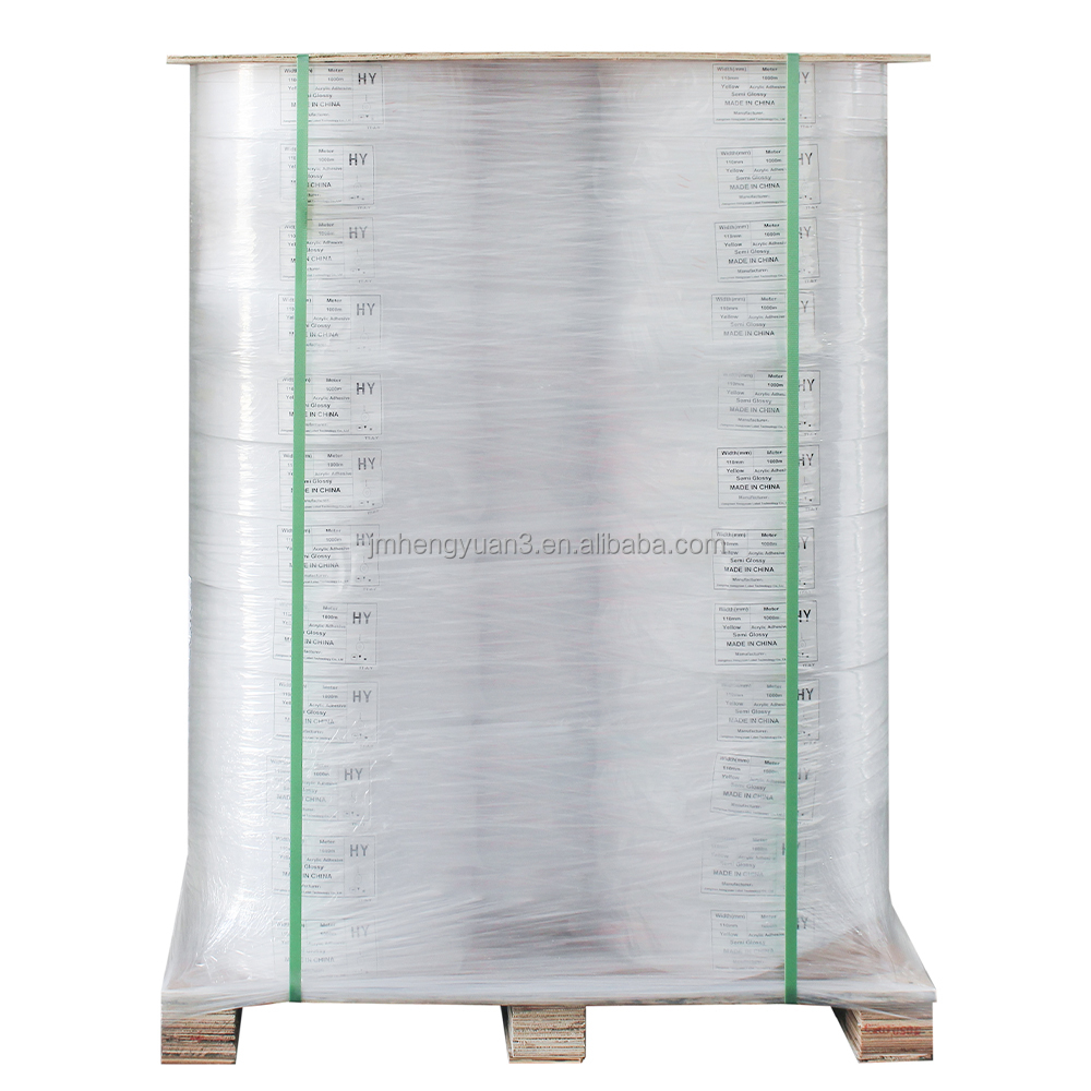 1530mm 70g Eco 75g Top Direct Thermal Sticker Self Adhesive Paper Jumbo Label Stock  Material Thermal Label Paper Jumbo Roll factory