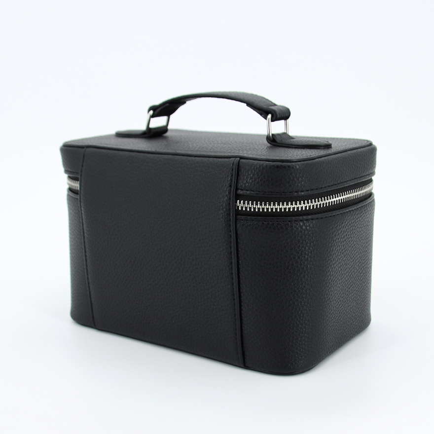 Large Functional Top Handle Travel Beauty Bag Professional Vanity Hard Makeup Case Toiletry Bag PU Leather Cosmetic Bags manufacture