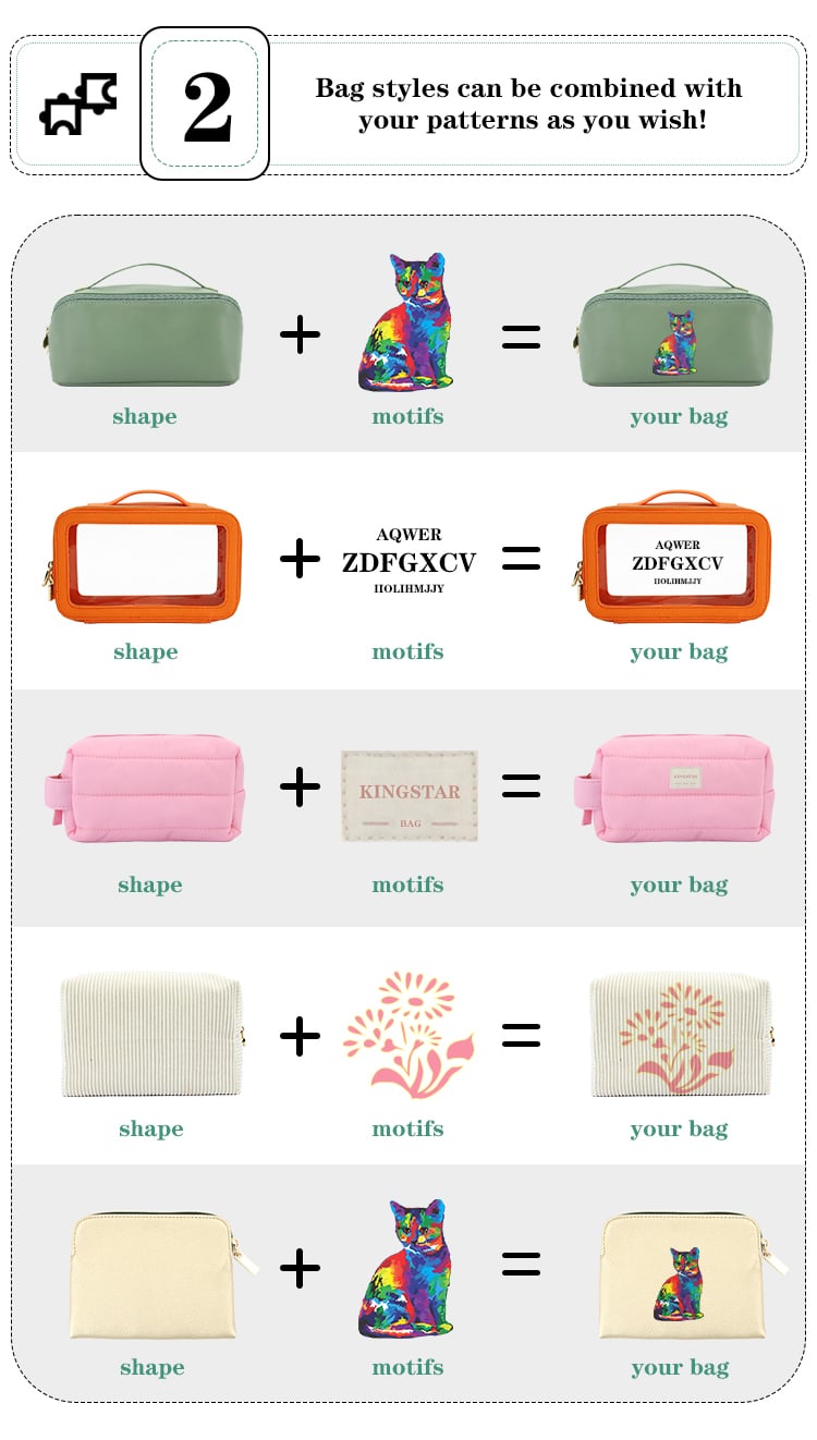 Women's Quilted Cotton Cosmetic Vanity Bag with Zipper Custom Logo Soft Travel Toiletry Makeup Case for Storage supplier