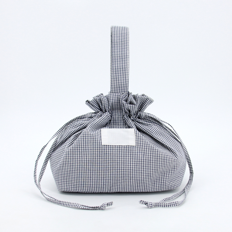 Factory Wholesale French Romantic Floral Basket Bag Skincare Pouches Custom Logo Printing Fashion Style Cotton Material Zipper factory