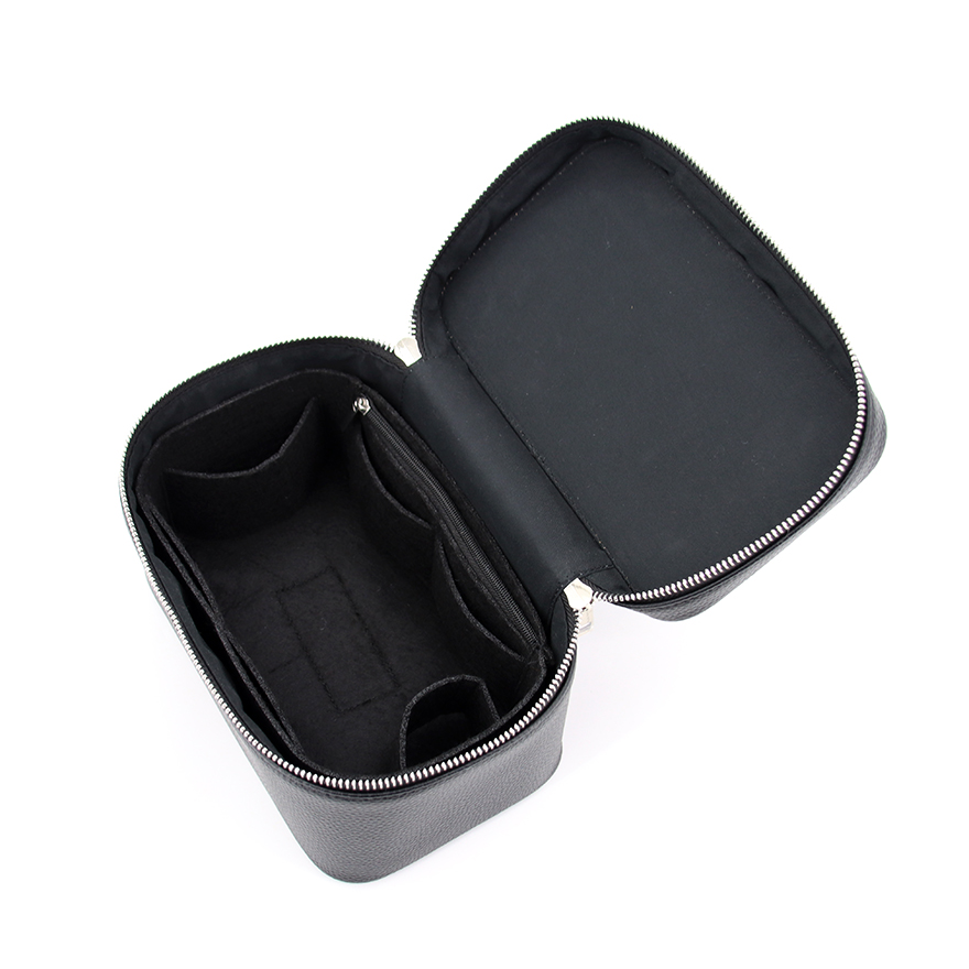Large Functional Top Handle Travel Beauty Bag Professional Vanity Hard Makeup Case Toiletry Bag PU Leather Cosmetic Bags supplier
