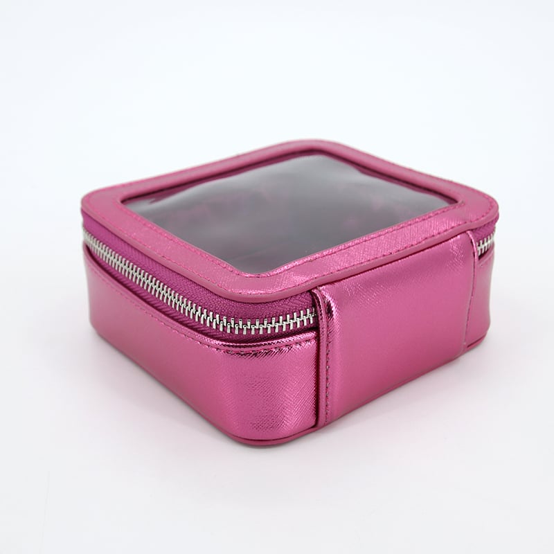 Small Waterproof Clear PVC Cosmetic Bag Customized Make up Pouch PU Travel Mini Fashion Plastic Makeup Bag With Zipper manufacture