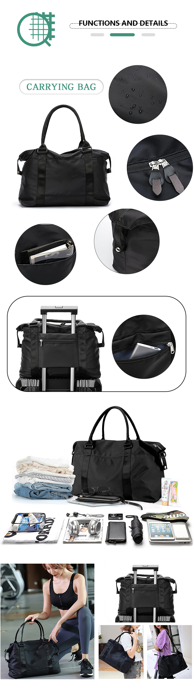 Wholesale Outdoor Waterproof Large Capacity Beach Bag Duffle Weekend Man Gym Travel Bags for Women Unisex Custom Travelling Bag supplier