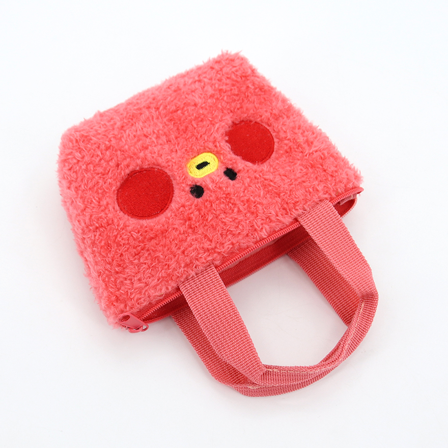 Custom Fashion Mini Teddy Fleece Crossbody Bag Sherpa Fleece Handbag Purse RPET Tote Bag for Women Winter Plush Texture Handbag manufacture